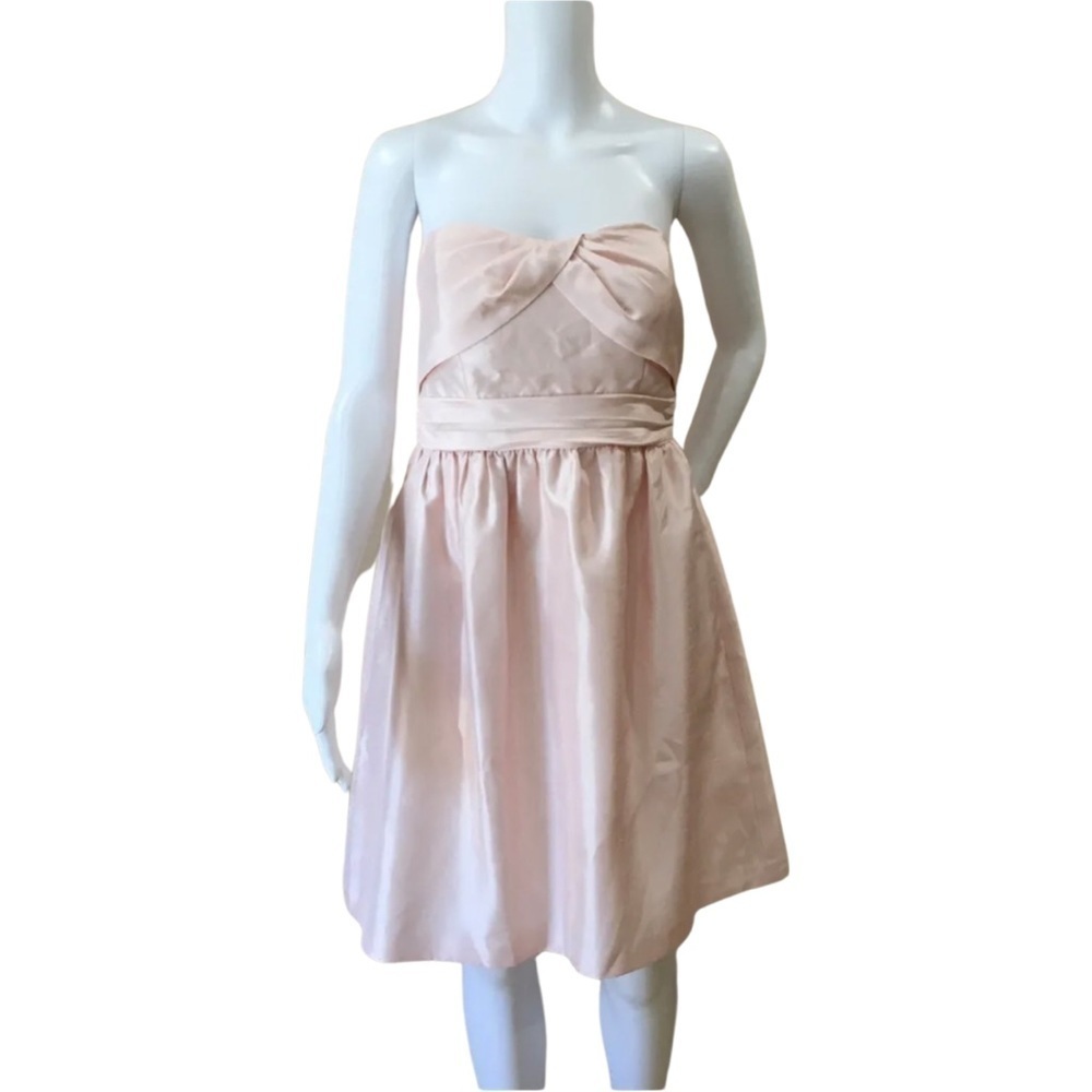 Jenny yoo Collection strapless mini dress pink bridesmaids size 6